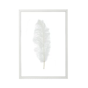 SYBIL FRAME WITH FEATHER WHITE
