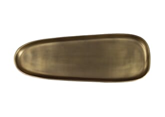 OVAL TRAY GOLD L
