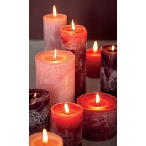 LUDO CANDLE Ø10X15 RED