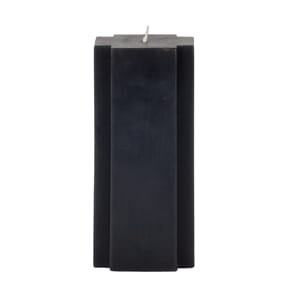 CANDLE CROSS SHAPED BLACK S