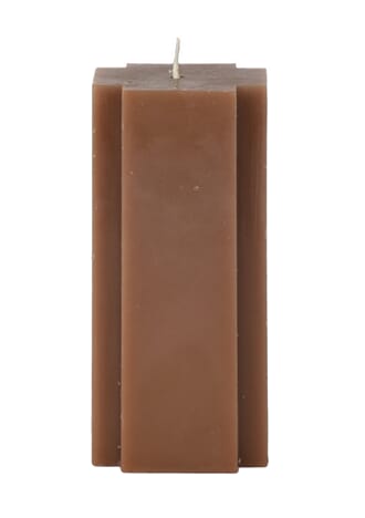 CANDLE CROSS SHAPED BROWN L