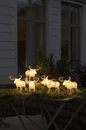 5 elger med varmhvite LED