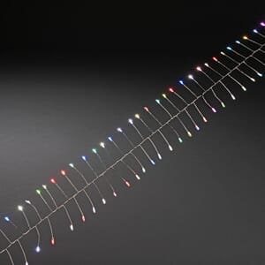Slynge 60 fargede LED sølv kabel