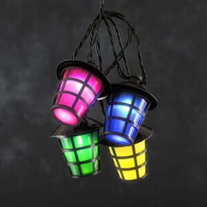 Slynge 40 fargede lanterner LED