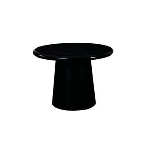 UTAH COFFEE TABLE MARBLE BLACK Ø60xH43 BASE BLACK