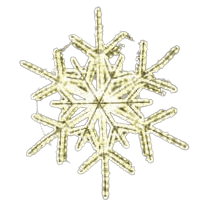 Frostis snefnugg Ø: 80 cm varmhvit LED