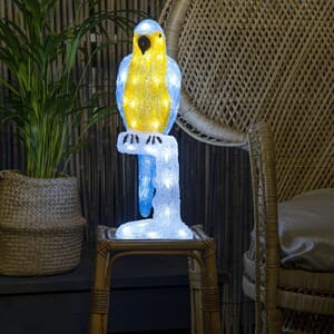 Papegøye 50 cm 48 hvite LED