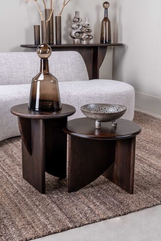 ANNABEL COFFEE TABLE WALNUT Ø50 X H40