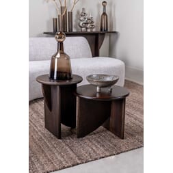 ANNABEL COFFEE TABLE WALNUT Ø50 X H40