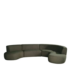 FLORENCE U SOFA FOREST GREEN