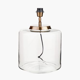 JOSIE CLEAR GLASS TABLE LAMP