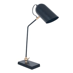 BLACK AND GOLD METAL TABLE LAMP