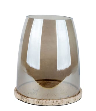 TRAVERTINE LANTERN M