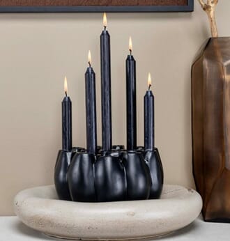 OZANNE VASE/CANDLE HOLDER BLACK