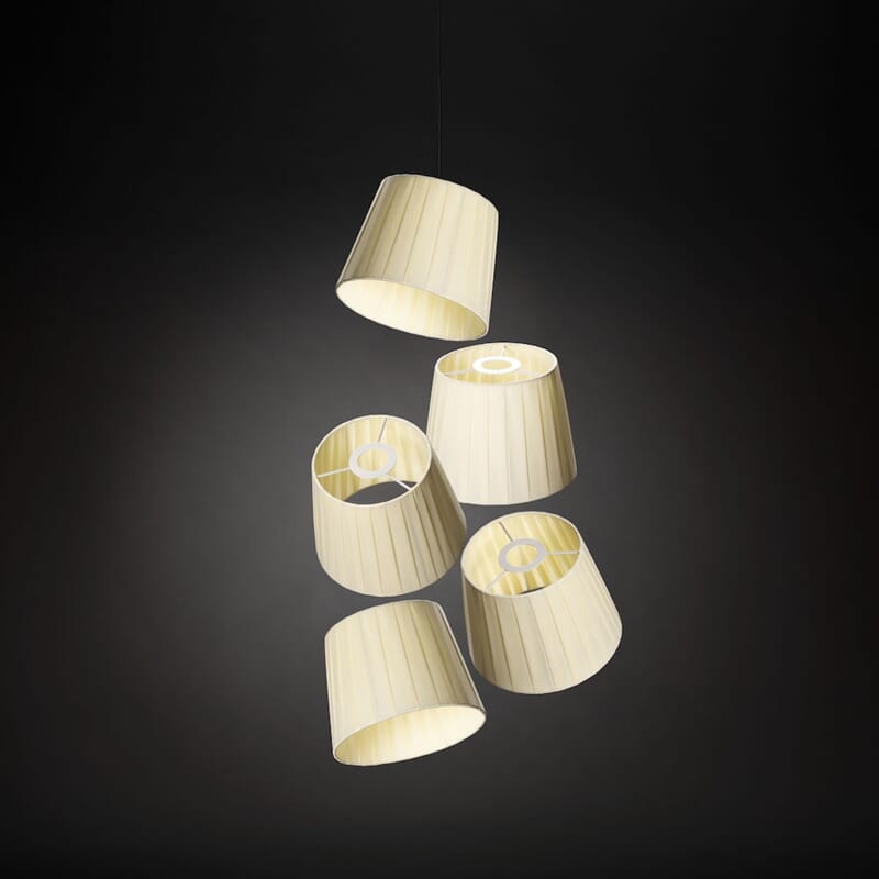 Lampeskjermer 5 stk creme - Trend Collection AS
