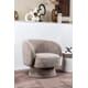 MILOU ROTATING FAUTEUIL CROWN TAUPE W78/D81/H77