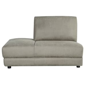 TIVOLI OTTOMAN LEFT TAUPE MICROSUEDE