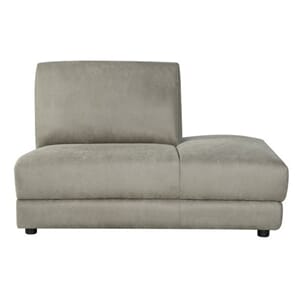 TIVOLI OTTOMAN RIGHT TAUPE MICROSUEDE