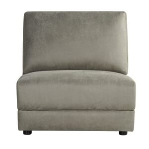 TIVOLI 1,5 SEAT NO ARMS TAUPE MICROSUEDE