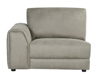 TIVOLI 1,5 SEAT ARM L TAUPE MICROSUEDE