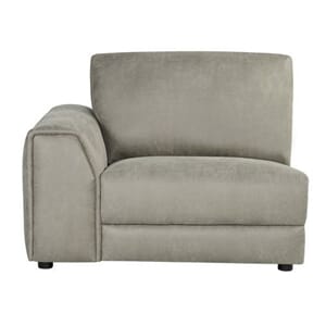 TIVOLI 1,5 SEAT ARM L TAUPE MICROSUEDE