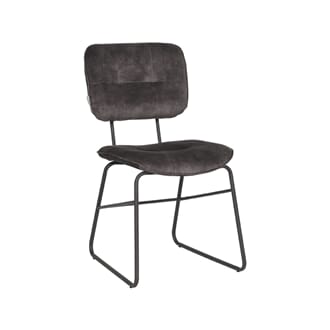 DEZ DINING CHAIR ANTRACIT VELOUR