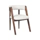 SASCHA DINING CHAIR WALNUT ECRU BOUCLE