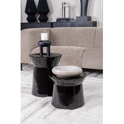 CERAMIC COFFEE TABLE COVE BLACK M Ø38 X H45