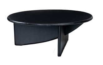 ANNABEL COFFEE TABLE BLACK Ø80 X H30